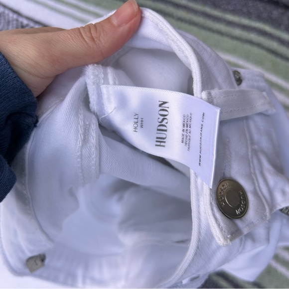 Hudson jeans holly high rise bell bottom flare white jeans - Picture 8 of 14
